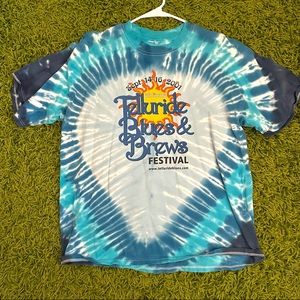 Telluride Blues & Brews Vintage Tie Dye Shirt